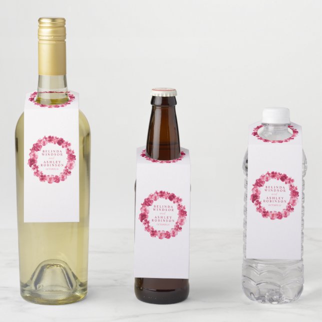 Brautpavillon Flaschenanhänger (Beispiel)