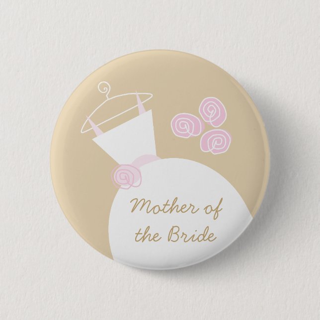 Brautpavillon "Mutter der Braut" Button (Vorderseite)