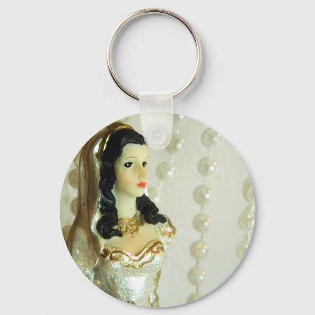 Brautperlen Schlüsselanhänger (Vorderseite)