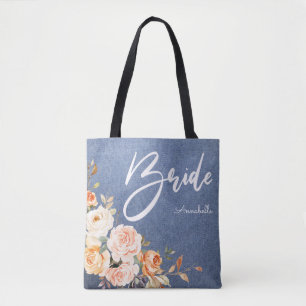 Brautröte Pink & Pfirsich Faux-Jean-Blumen
