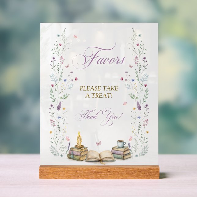 Brautschauer-Geschenke buchen Acrylschild (Von Creator hochgeladen)