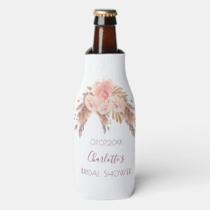 Brautschauer-Rosé-Rosenblüten-Pampasgras-Name Flaschenkühler