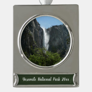 Brautschleierfall im Yosemite-Nationalpark Banner-Ornament Silber