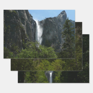 Brautschleierfall im Yosemite-Nationalpark Geschenkpapier Set