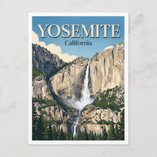 Brautschleierfall Yosemite Postkarte