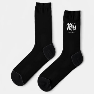 Brautschuh Hochzeit in Schwarz Socken