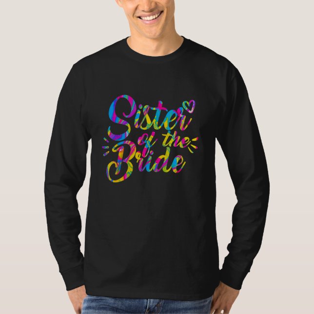 Brautschwester Hochzeitstipendiat T-Shirt Mutter (Vorderseite)