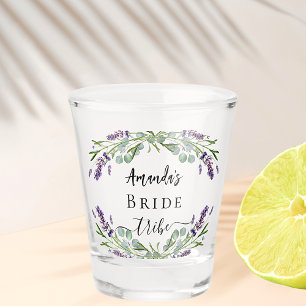 Brautstamm Lavendel Eukalyptus Grünzeug Hochzeit Schnapsglas