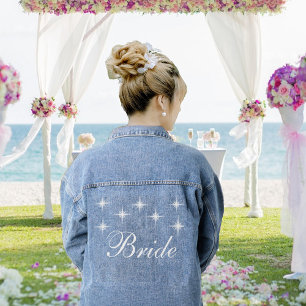 Brautsterne-Denimjacke Jeansjacke