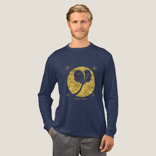Brautstil Tri-Blend Shirt (Volle Vorderseite)