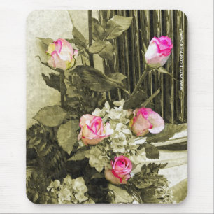 Brautstrauß im Vintage-Stil Mousepad