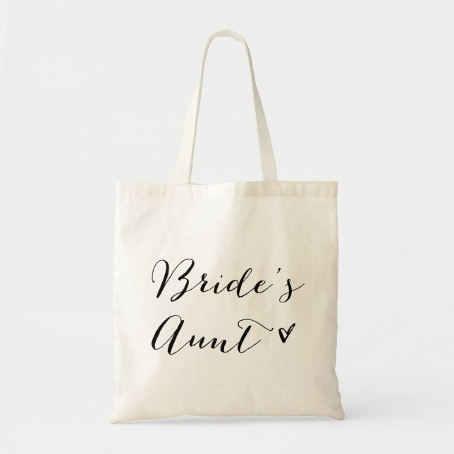 Brauttante | Moderne Kalligraphie Tote Bag Tragetasche (Vorne)