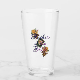 Brautvater Blumen Glas