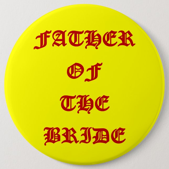 Brautvater Button (Vorderseite)