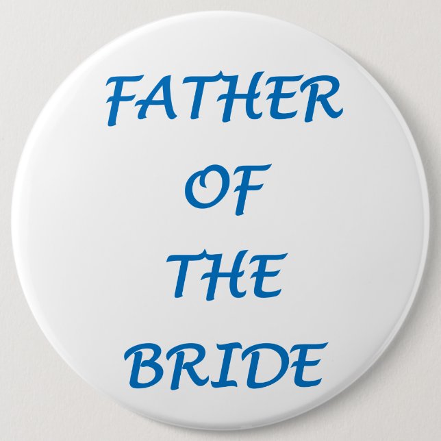 Brautvater Button (Vorderseite)