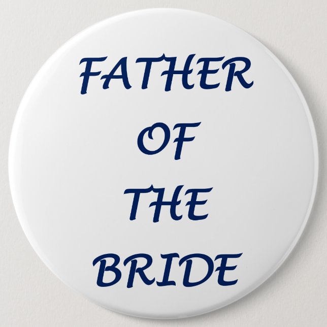 Brautvater Button (Vorderseite)
