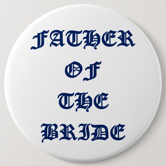 Brautvater Button (Vorderseite)