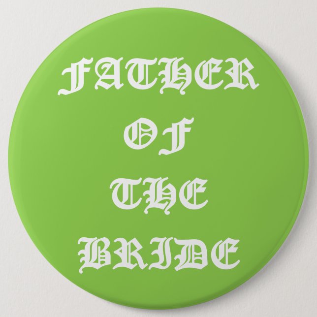 Brautvater Button (Vorderseite)