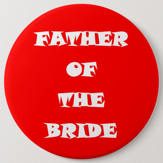 Brautvater Button (Vorderseite)
