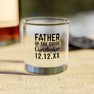 Brautvater Danke Whiskyglas