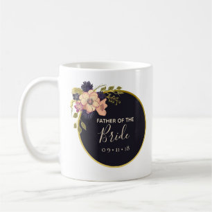 Brautvater Floral Blush Watercolor Winter Kaffeetasse