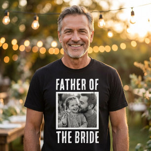 Brautvater mit individuellem Foto T-Shirt