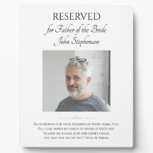 Brautvater Rettete ein Foto für Hochzeiten