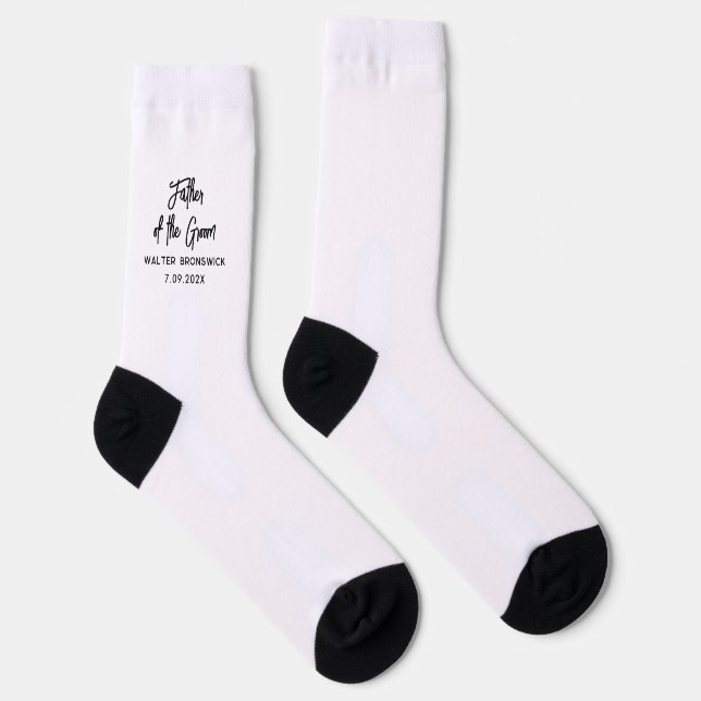 Brautvater-Skript Hochzeit Dad Custom Socken (Rechts)