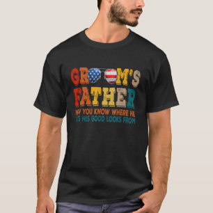 Brautvater Vintage Vater des Bräutigams Hochzeit T-Shirt