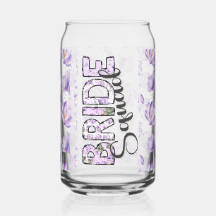 Brautviertel Purple Blumen Dosenglas