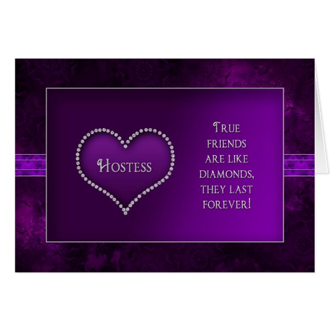 Brautwächter Einladung - HOSTESS - (Vorderseite (Horizontal))