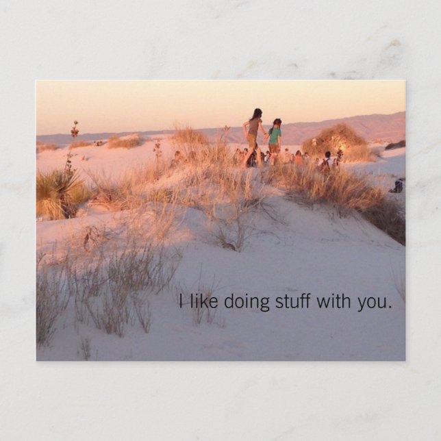 Brav. Just tell them you like being together. Postkarte (Vorderseite)