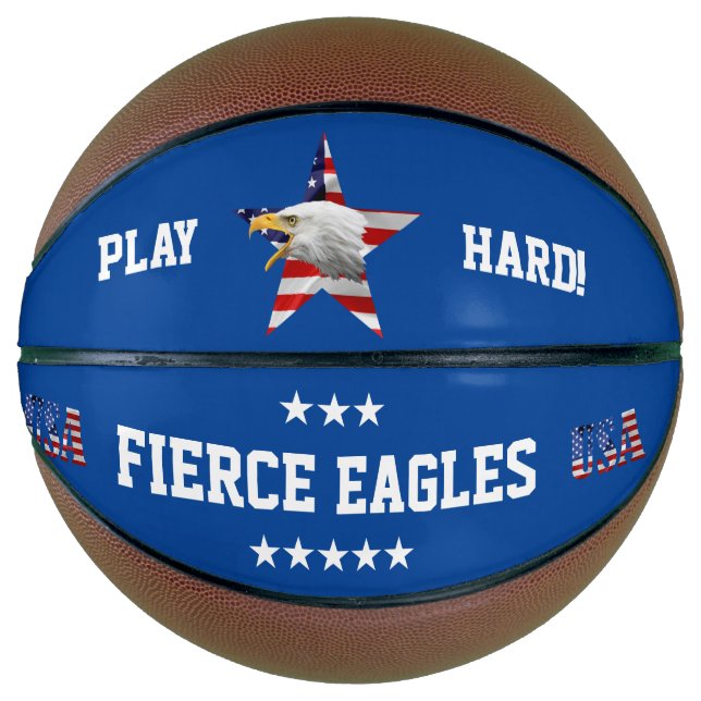 Brave Bald Eagle, die amerikanische Flagge, Star Basketball (Vorderseite)