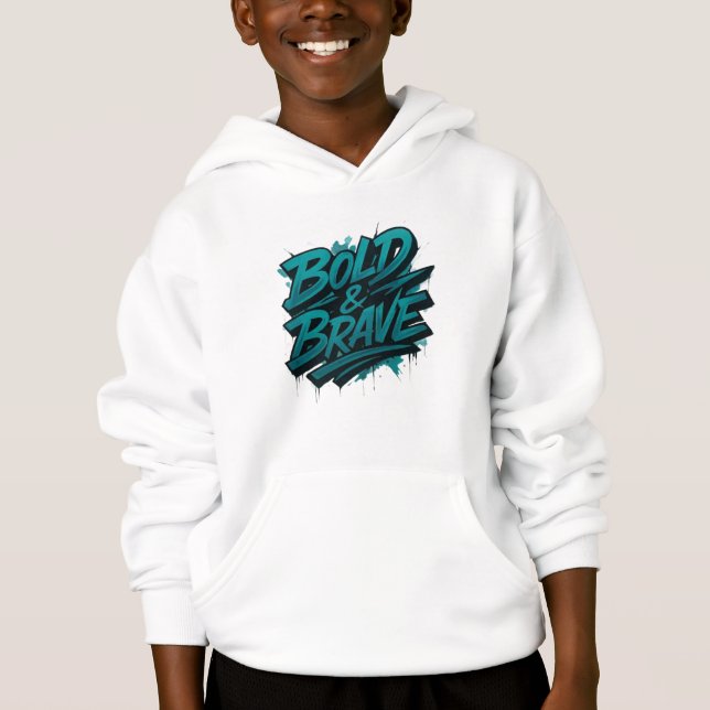 Brave & Bold Graffiti Hoodie (Vorderseite)