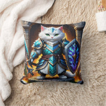 Brave Cat Warrior in Fantasy Armor by Castle