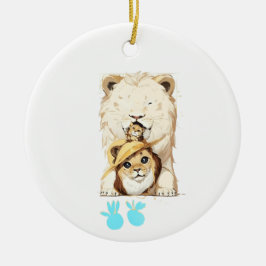 Brave Cuteness cub Keramik Ornament