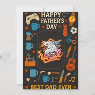 Brave Eagle America Vater Fathers Day Gift Cards Einladung