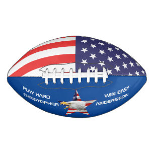 Brave Eagle, die amerikanische Flagge, Patriotic Football