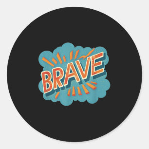 Brave Emblem-Kostüme für Coole Jungen und Mädchen Runder Aufkleber
