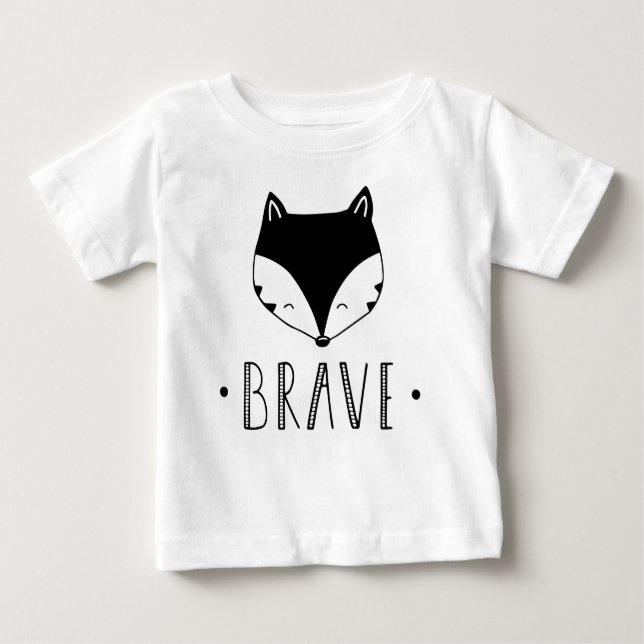 Brave Fox Bodysuit Baby T-shirt (Vorderseite)