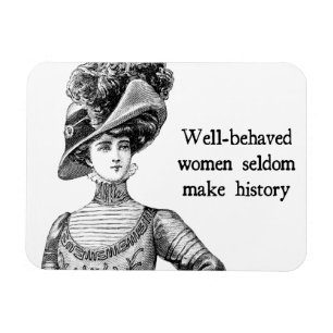 Brave Frauen machen Geschichte Magnet
