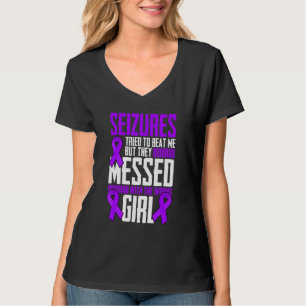 Brave Girl Epilepsy Warrior Sprichwort Epilepsy Aw T-Shirt