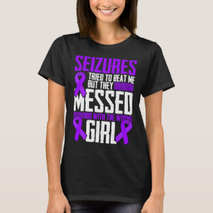 Brave Girl Epilepsy Warrior Sprichwort Epilepsy Aw T-Shirt