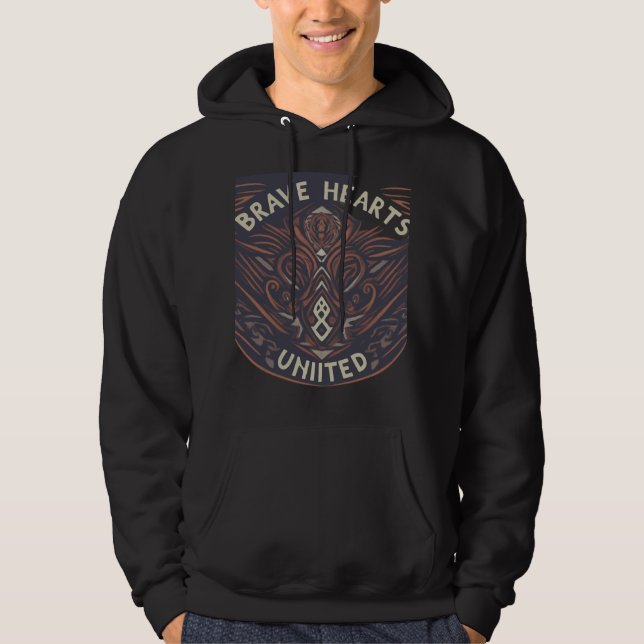 Brave Hearts United Show-Entwürfe Hoodie (Vorderseite)