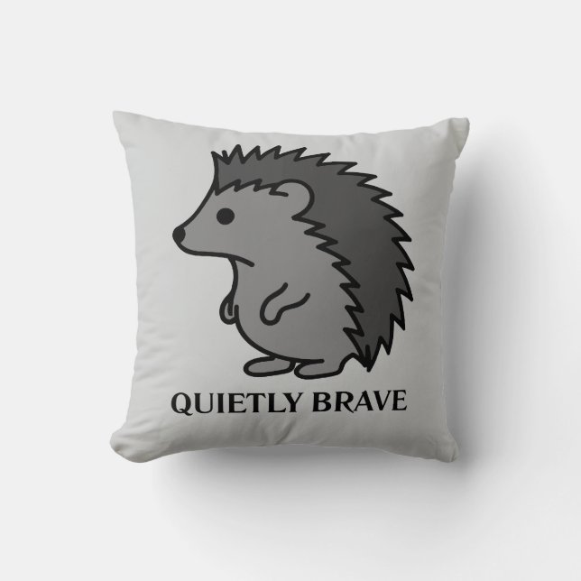 Brave Hedgehog Kissen (Vorderseite)