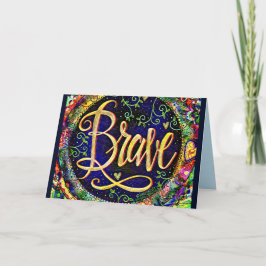 Brave Hübsche floral ONE WORD Inspirivity Card Karte