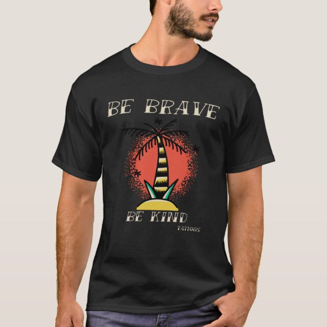 Brave Kind Tattoos Vintage Designs. 3 T-Shirt (Vorderseite)