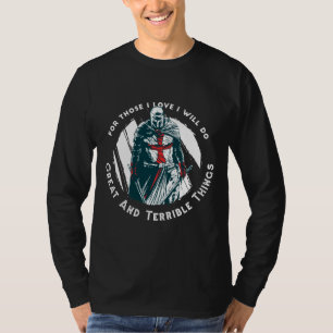 Brave Knight Quote Design T-Shirt