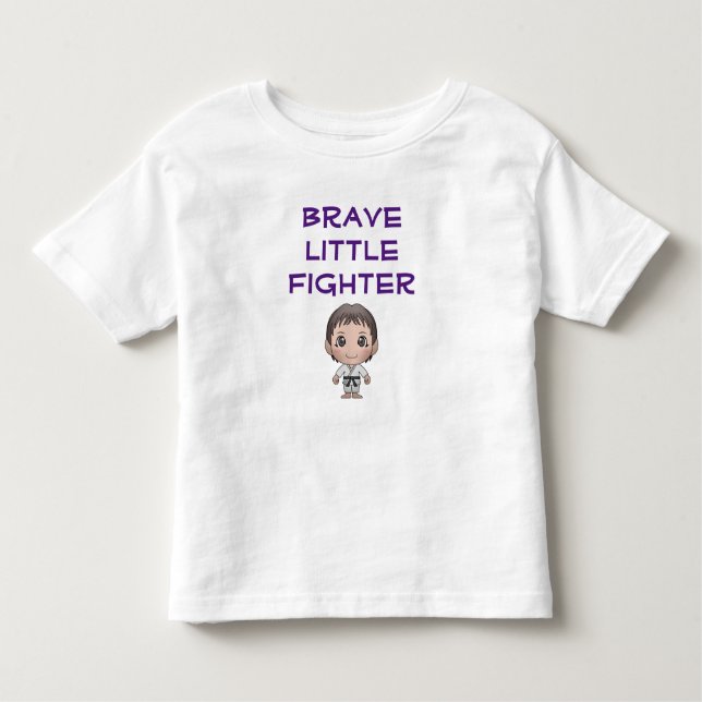 Brave Little Warrior Boy Judoka Judo Fighter Kleinkind T-shirt (Vorderseite)