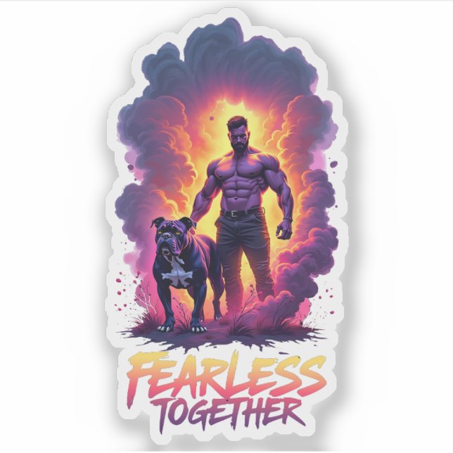 Brave Man Sticker (Vorderseite)